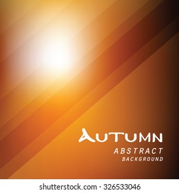 Autumn abstract line vector background