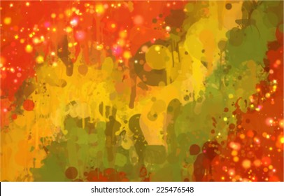 Autumn abstract paint