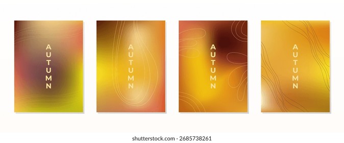 FONDO ABSTRACTAS DEL CARTEL DEL OTOÑO GRADIENTE BRILLANTE NARANJA MARRÓN VECTOR DE DISEÑO COLORIDO. DIOS PARA EL VOLANTE, ANUNCIOS, IMPRIMIR, SITIO WEB, FONDO DE PANTALLA, DISEÑO DE LA CUBIERTA, TARJETA DE FELICITACIÓN