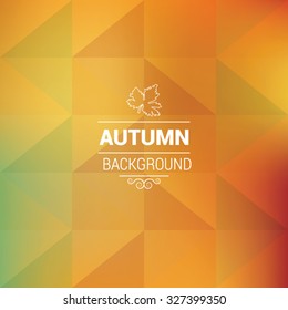 Autumn abstract triangle background, EPS 10