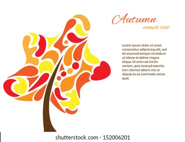 Autumn abstract vector background