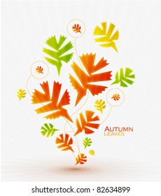 Fondo vector abstracto de otoño