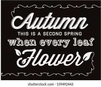 Autumn Abstract Vector Background in Vintage Style