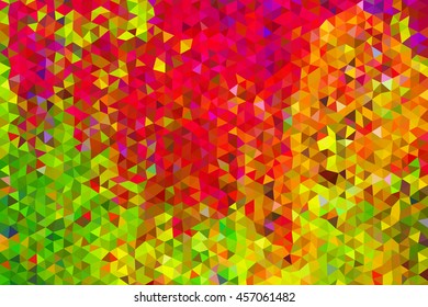 Autumn abstract vector. Low poly abstract background in autumn vivid colors.
