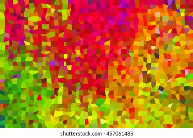 Autumn abstract vector. Low poly abstract background in autumn vivid colors.