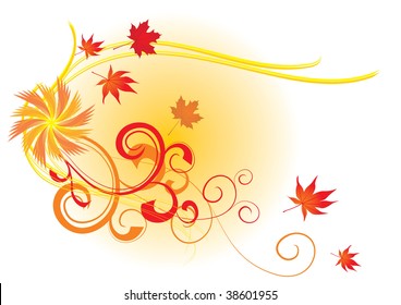 autumn  abstract vector picture