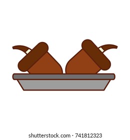 autumn acorn in dish nature food nuts
