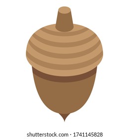 Herbstkornsymbol Isometrisch für Herbstkornvektorsymbol für Webdesign isoliert auf weißem Hintergrund