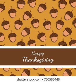 Autumn Acorn Thanksgiving Pattern