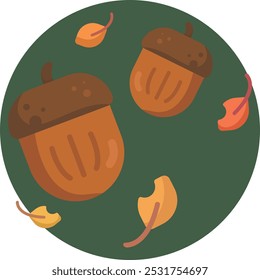 Autumn Acorns acorn brown Fall nature Thanksgiving