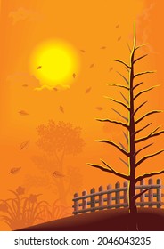 autumn is approaching. vector images related to autumn appear. We offer one of the background designs to welcome autumn. success anytime