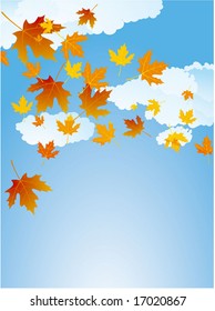 Autumn background #12. Vector.