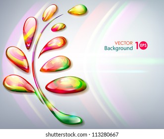 Autumn background. Abstract leaf. Vector eps 10.