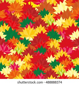 Autumn Background Abstract Leaves Square Fall pattern for your Banners, Wallpapers, Mailing, Design, Proposals, Cards