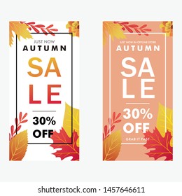 Autumn background and banner vector