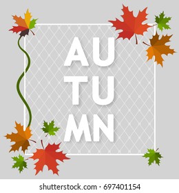 Autumn background banner vector