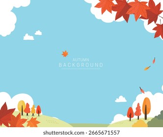 Autumn, autumn background, autumn banner, autumn wind