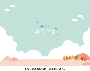Autumn, autumn background, autumn banner, autumn wind