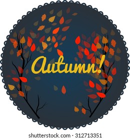 Autumn background can be used for your postcards, posters and so on