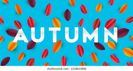 Autumn background. Can use for sale banner, party invitation, greeting card, banner, web project.