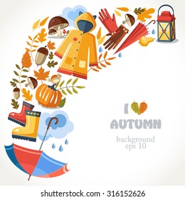 autumn background card