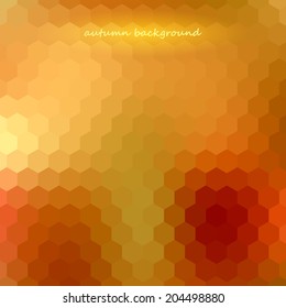 Autumn background. Colorful geometric background with autumn theme. Vector illustration 