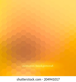 Autumn background. Colorful geometric background with autumn theme. Vector illustration 