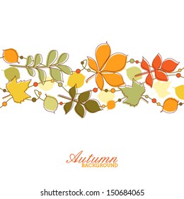 Autumn background with colorful leaves