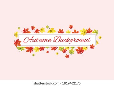 Autumn Background with colorful leaves
