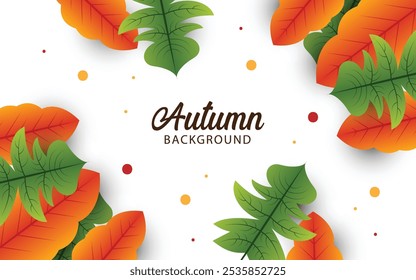 Autumn background with autumn colourful leaves