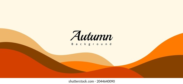 autumn background design with abstract shape.can be used for banner