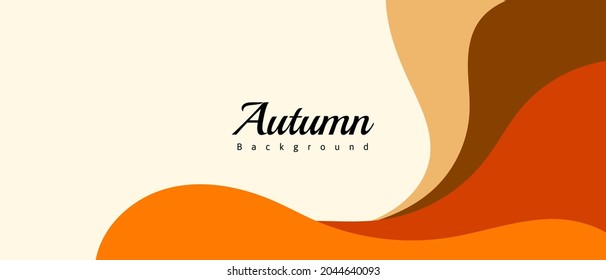 autumn background design with abstract shape.can be used for banner