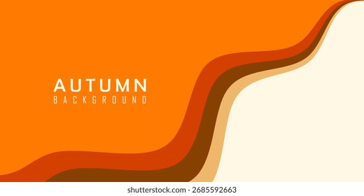 Herbst-Hintergrunddesign mit abstrakter shape.can für Banner verwendet werden. Vektorgrafik