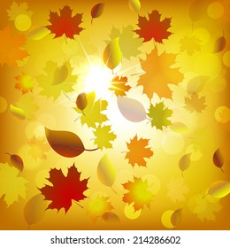 Autumn background, design with place for your content/vector illustration