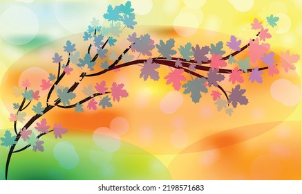 Autumn Background design Vector Illustration 