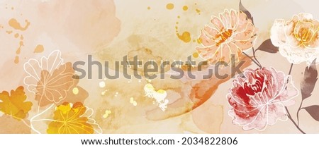 Similar – Image, Stock Photo watercolor flowers Art