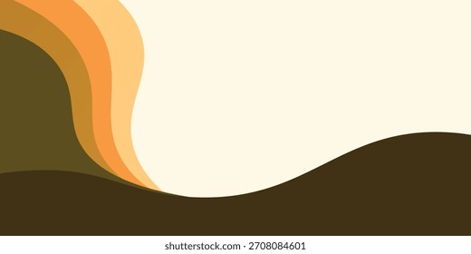 Autumn background elegant design with abstract shape.can be used for banner. Vector illustration

