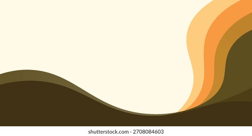 Diseño elegante del fondo del otoño con la forma abstracta. Se puede utilizar para el Anuncio. Ilustración vectorial

