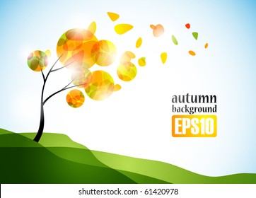 autumn background, eps10