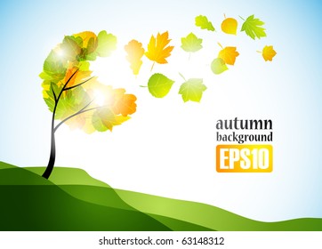 autumn background, eps10