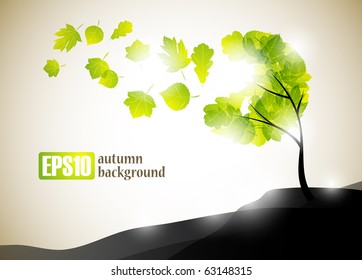 autumn background, eps10