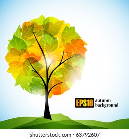 autumn background, eps10