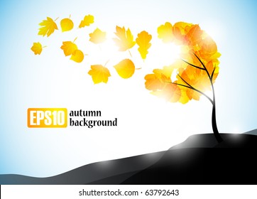 autumn background, eps10