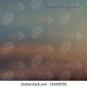 Autumn background evening landscape