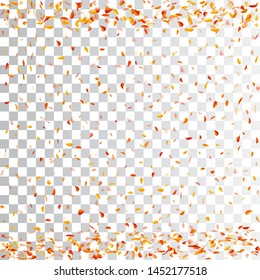 Autumn background. Falling leaves. Vector illustration. The frame of the leaves. Element for design business cards, invitations, gift cards, flyers and brochures.