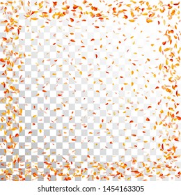 Autumn background. Falling leaves. Vector illustration. The frame of the leaves. Element for design business cards, invitations, gift cards, flyers and brochures.