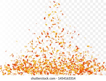 Autumn background. Falling leaves. Vector illustration.