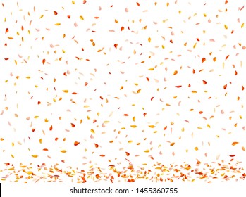 Autumn background. Falling leaves. Vector illustration. 