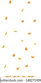 Autumn background. Falling leaves. Vector illustration. The frame of the leaves. Element for design business cards, invitations, gift cards, flyers and brochures.