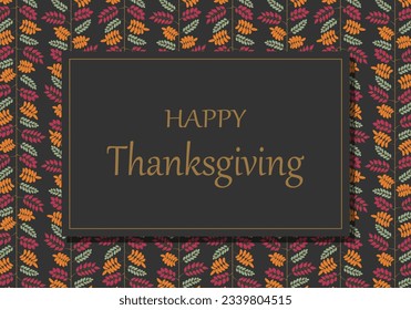 Autumn background and frame, card and poster for Thanksgiving.